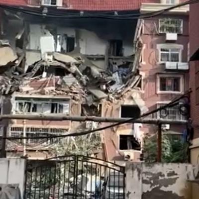 7月19日清晨，天津市北辰區歡顏里小區發(fā)生燃氣爆燃。